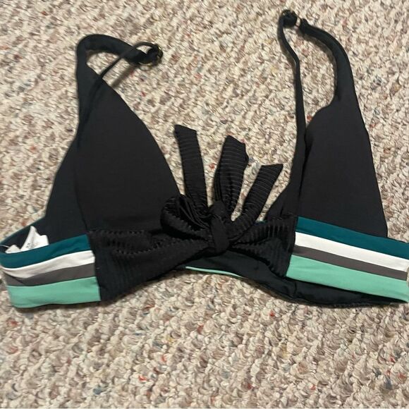NWT BECCA by Rebecca Virtue Virtue Refine Bikini Top Colorblock- Size Medium - Picture 3 of 5